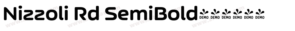 Nizzoli Rd SemiBold字体转换